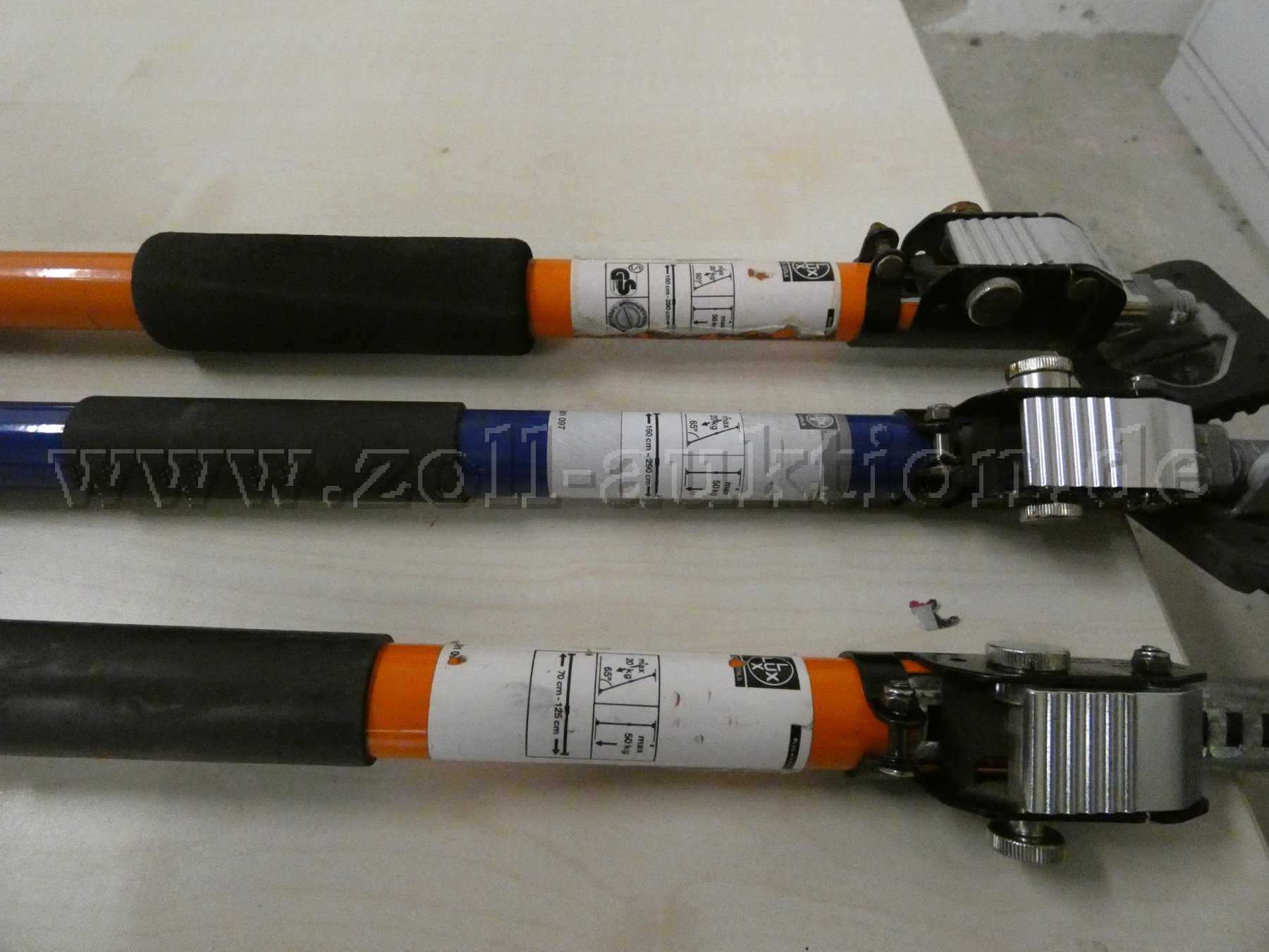 Maße der Spannstützen