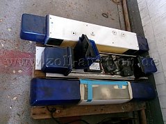 3 x Lichtbalken RTW Blau