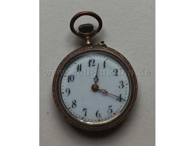 antike Damen-Taschenuhr von oben