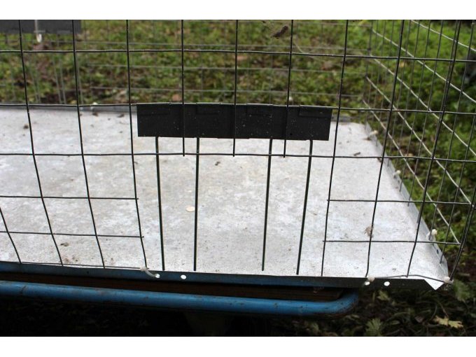 Detailansicht Taubentransportkäfig Öffnung