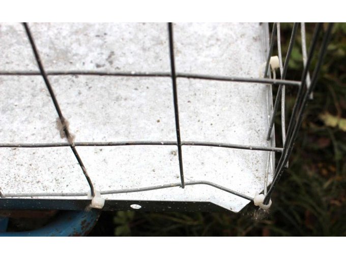 Detailansicht verbogener Draht