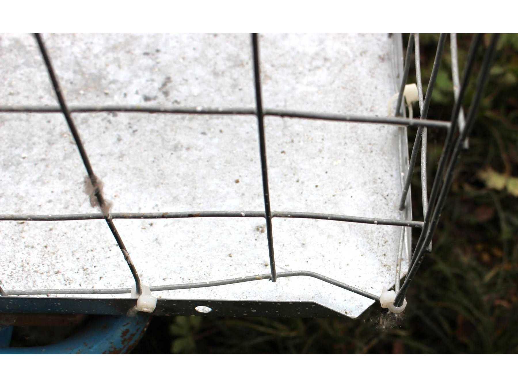 Detailansicht verbogener Draht