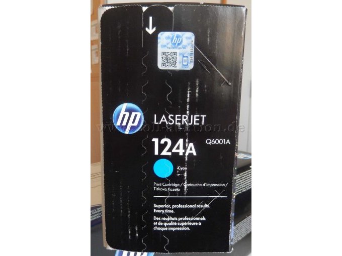 1 Toner Cyan mit Siegelmarke