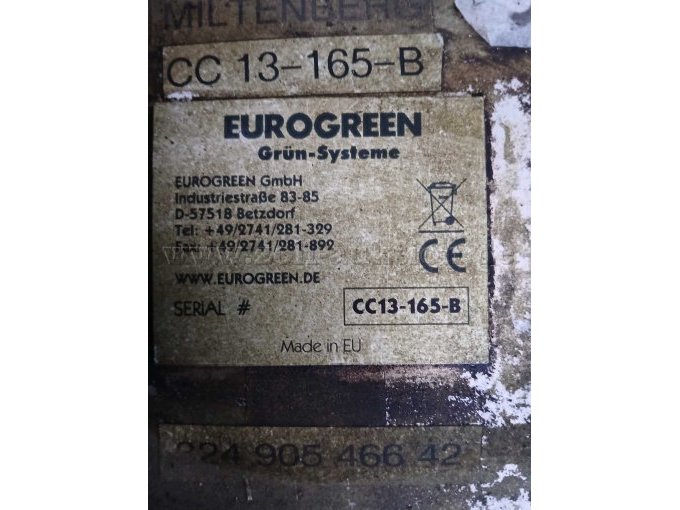 Typenschild Eurogreen CC13-165-B