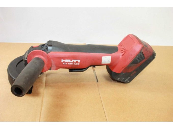 1 Akku-Winkelschleifer „Hilti“ AG 125-A22 – mit Akku