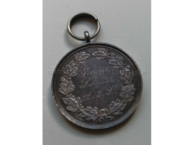Schützenmedaille Rückseite
