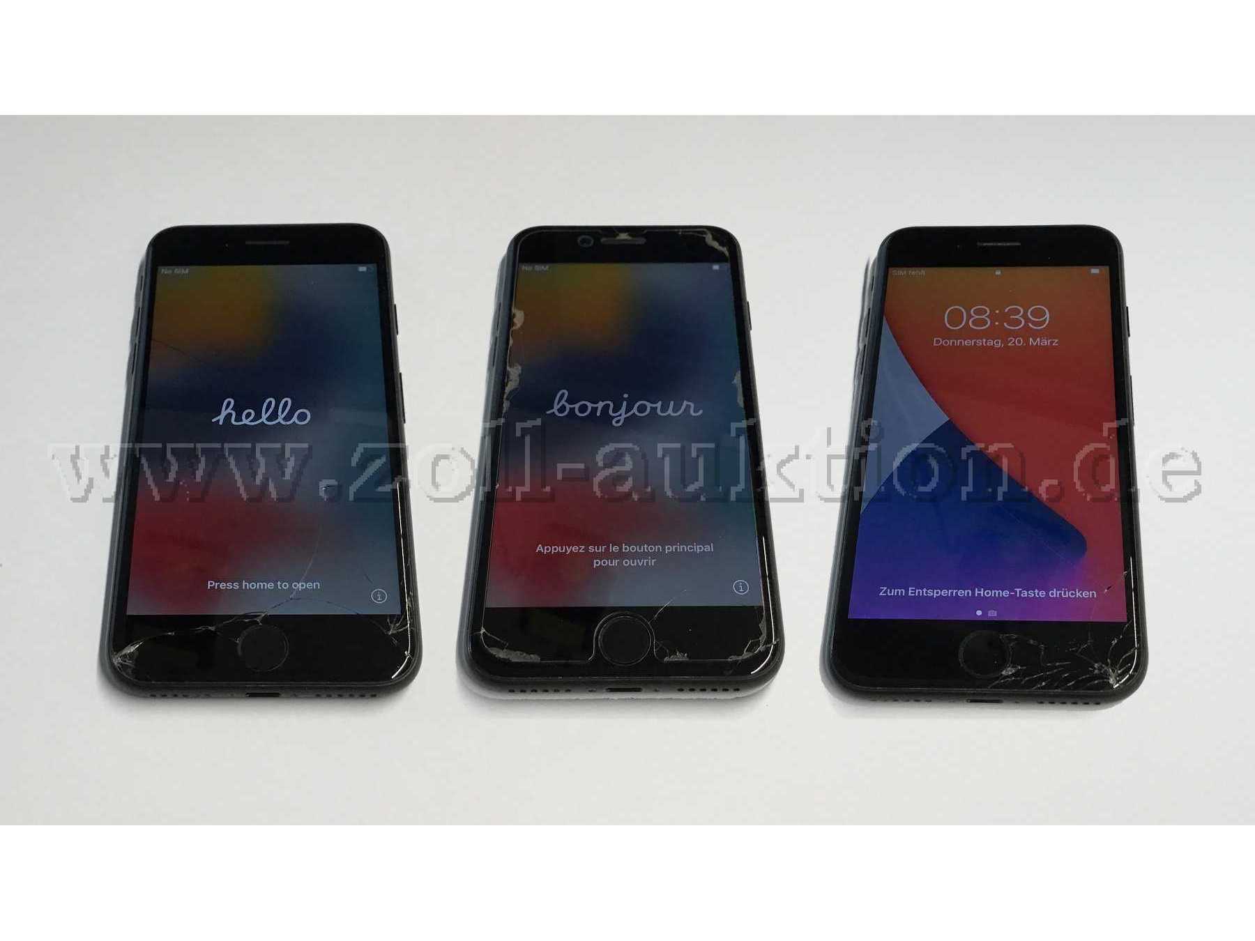 3 iPhones . Gen. mit Beschädigungen VS