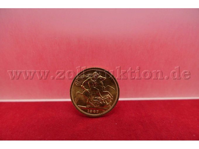 Detailaufnahme Rückseite Münze 1967