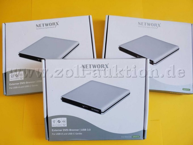 3 x DVD und CD Brenner Kartonage Frontansicht