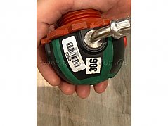 Lungenautomat AutoMaxx, Unterseite mit Seriennr. und interner Nummer,