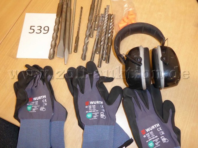 Bohrer, Handschuhe