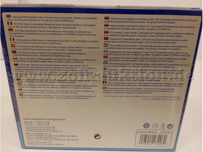 450 Verbatim CD-R 52X, 700 MB/80 MIN – foto 2 – kavel bij Zoll-Auktion, Berlin