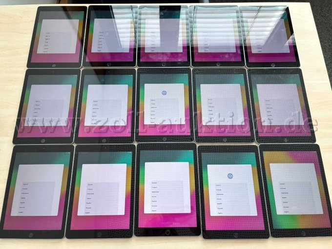 45 Apple iPads 6e generatie A1893 32 GB 9,7 inch (24,638 cm) – foto 7 – kavel bij Zoll-Auktion, Backnang
