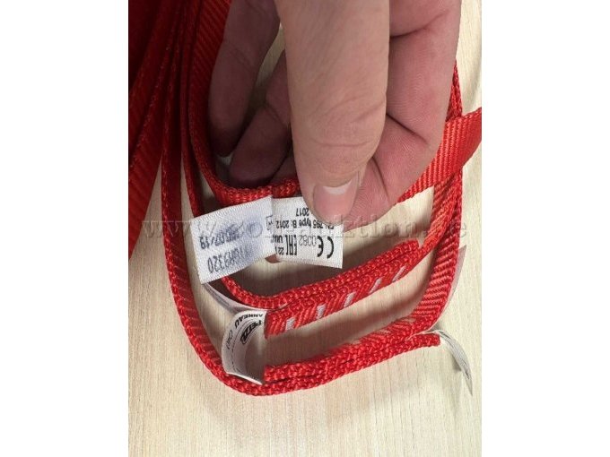 Bandschlinge Rot Typenschild