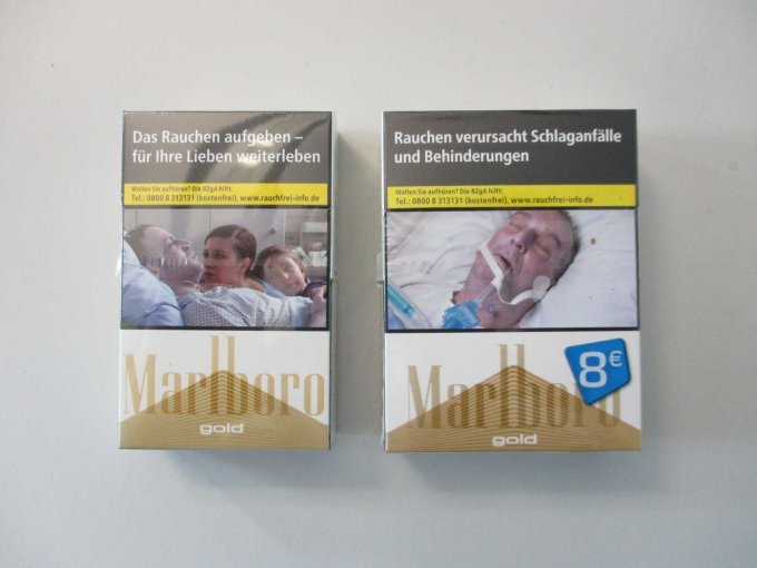 Marlboro (gold) Zigaretten unterschiedliche Packungsgrößen