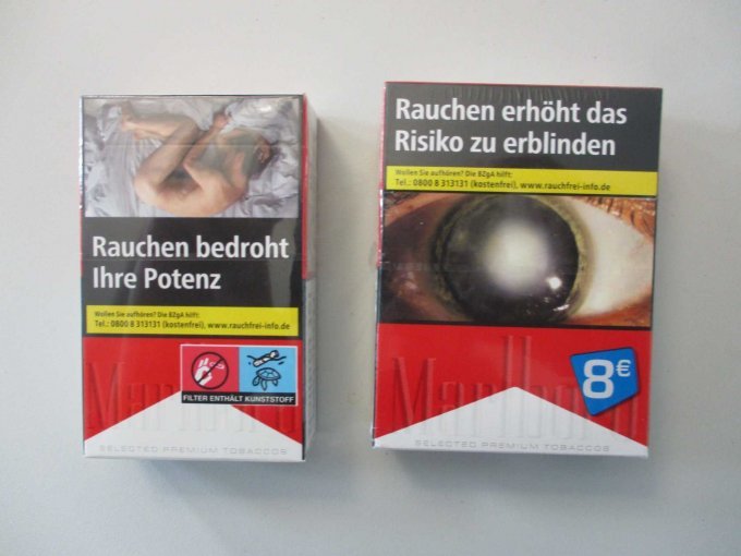 Marlboro (rot) Zigaretten unterschiedliche Packungsgrößen