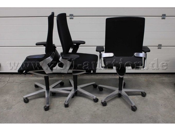 4 Bürodrehstühle von Wilkhahn, Modell ON, Stoff, Schwarz, gebraucht – foto 2 – kavel bij Zoll-Auktion, Berlin