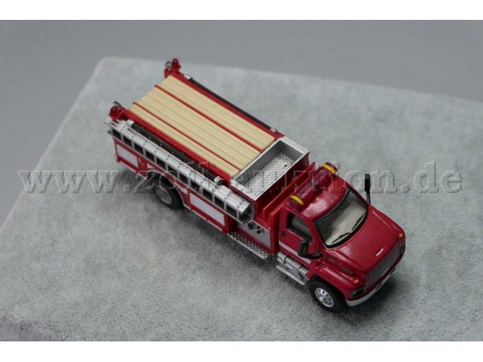 Feuerwehrfahrzeug Einzelkabine Ansicht von oben