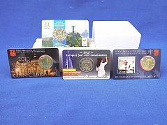 Coincards mit verschiedenen Motiven und Ausgabeländer