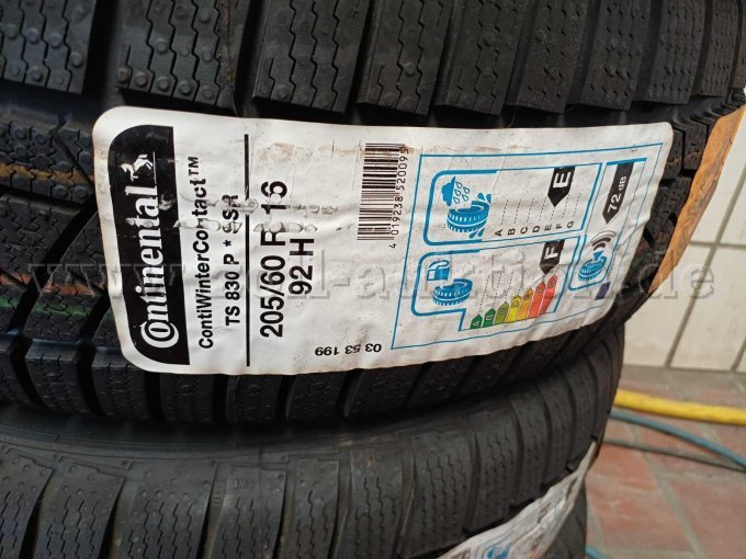 4 Continental-winterbanden 205/60 R 16 – foto 2 – kavel bij Zoll-Auktion, Höxter