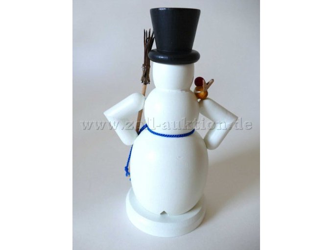 Rückansicht Räuchermännchen Schneemann