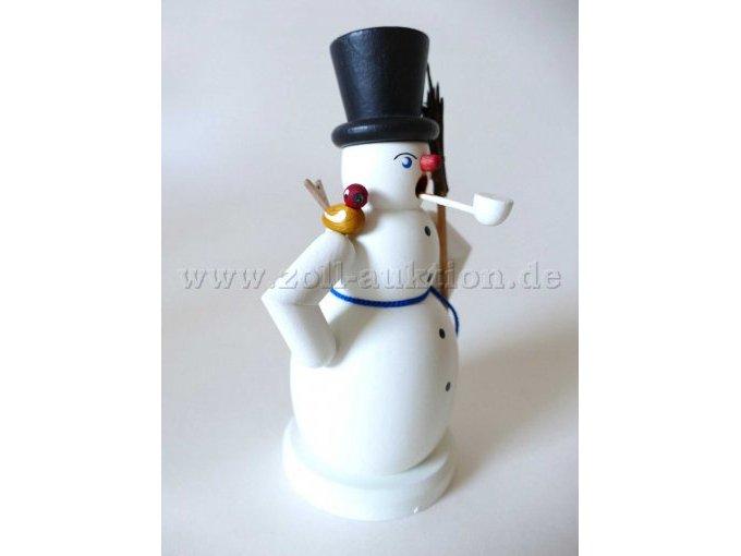 Seitenansicht Räuchermännchen Schneemann