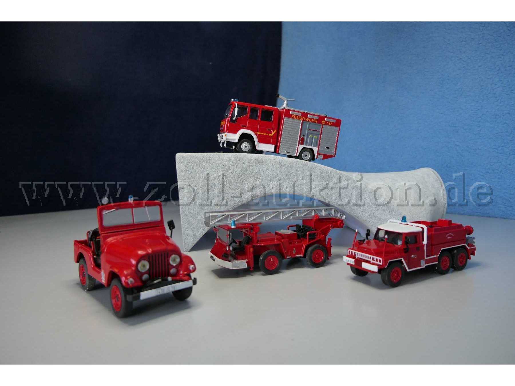 Del Prado Feuerwehrfahrzeugmodelle Gesamtansicht