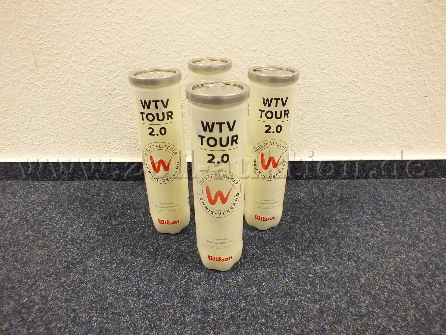 Gesamtansicht der Tennisbälle