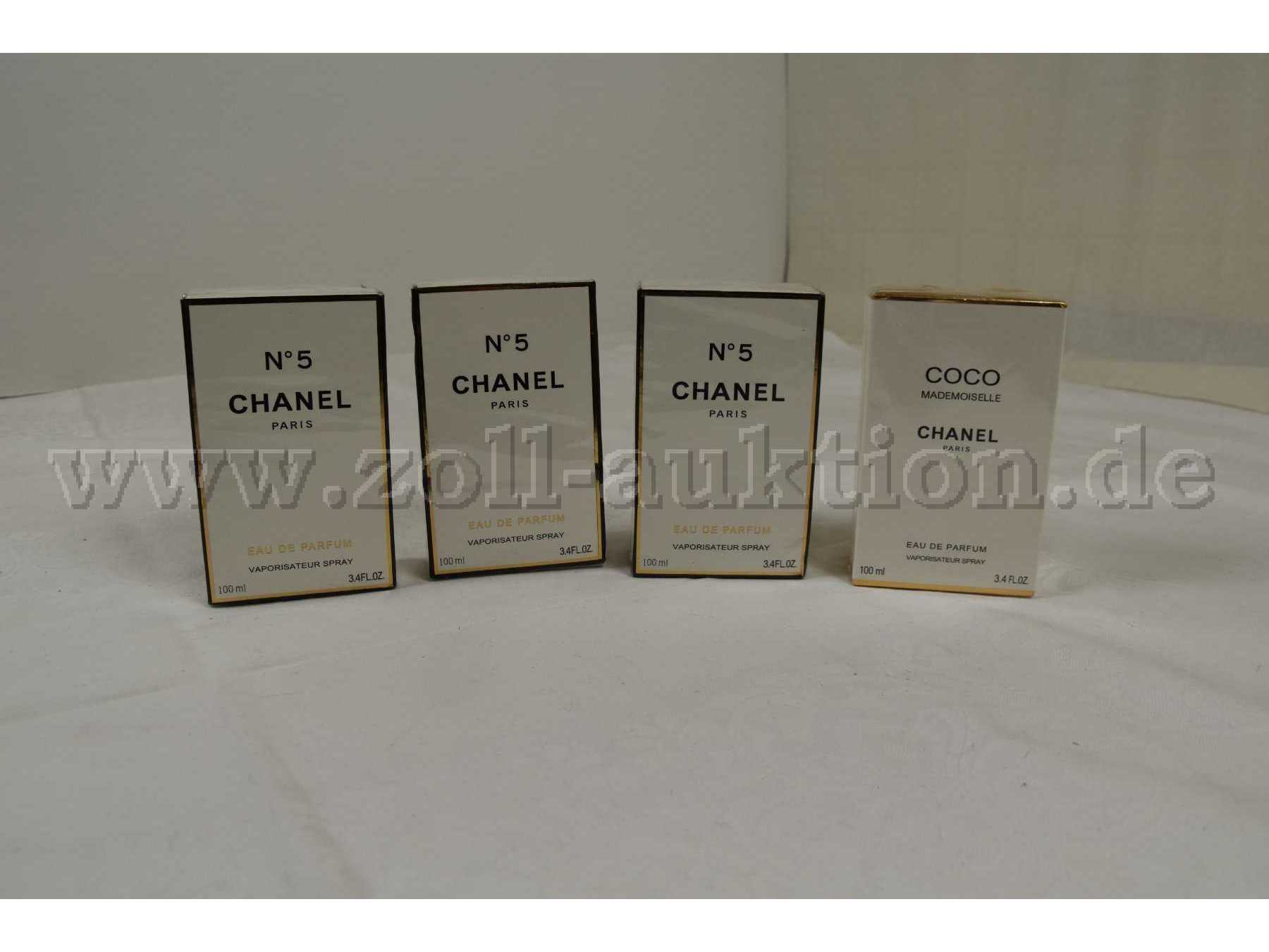 3 Eau de Parfum “Chanel“ Nr. 5  je 100ml und 1 Eau de Parfum “Chanel“ Coco 100ml