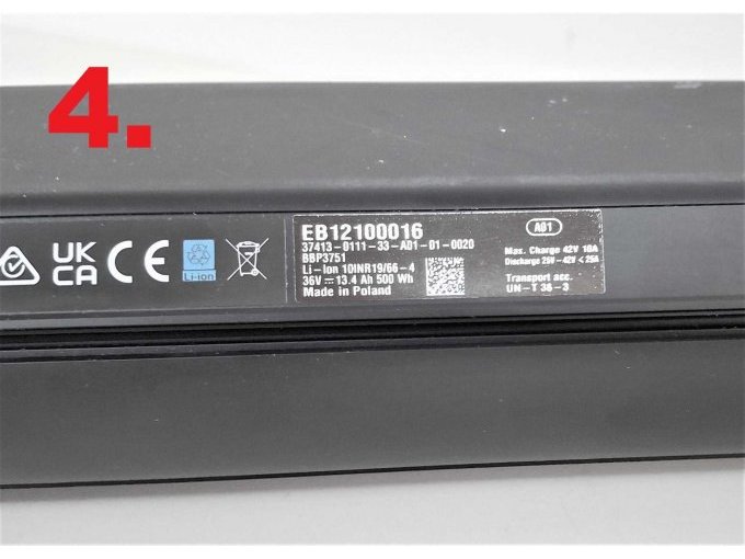 4. Bosch CompactTube 500, Typenschild