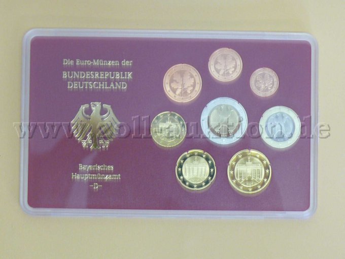 4 Euro Kursmünzensatz BRD 2005, von 4 Münzämter -DFGJ- komplett, Silberglanz – foto 4 – kavel bij Zoll-Auktion, Hof