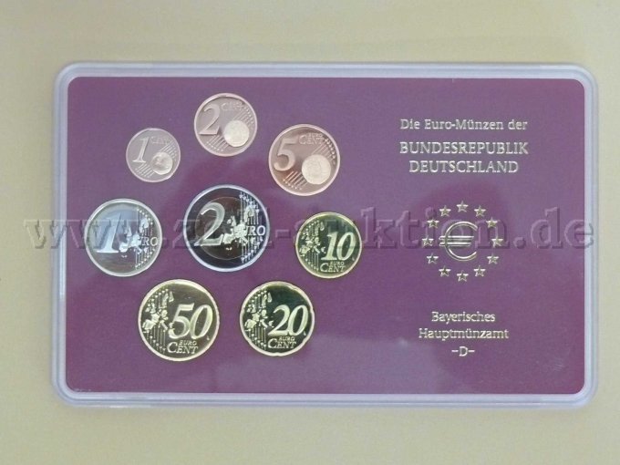 4 Euro Kursmünzensatz BRD 2005, von 4 Münzämter -DFGJ- komplett, Silberglanz – foto 3 – kavel bij Zoll-Auktion, Hof