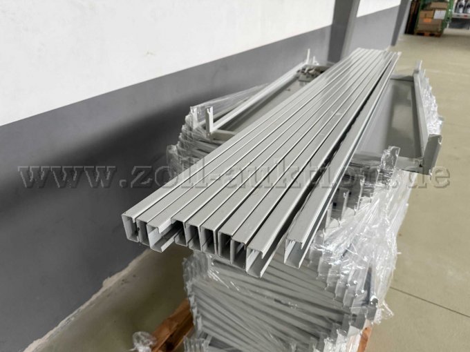 Seitenansicht auf der Palette