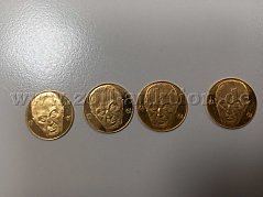 Goldmünzen mit dem Porträt von Konrad Adenauer