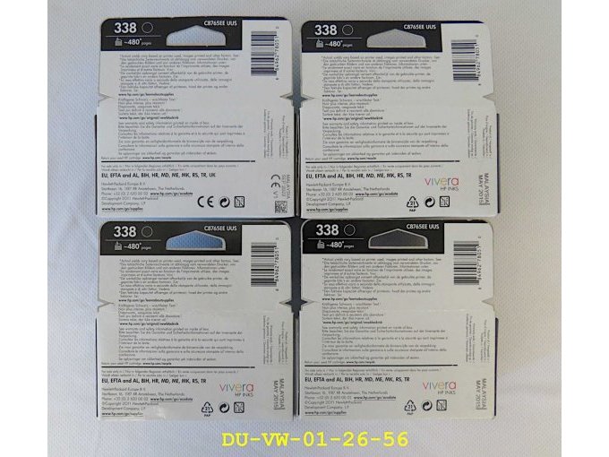 Rückseite 4x HP 338