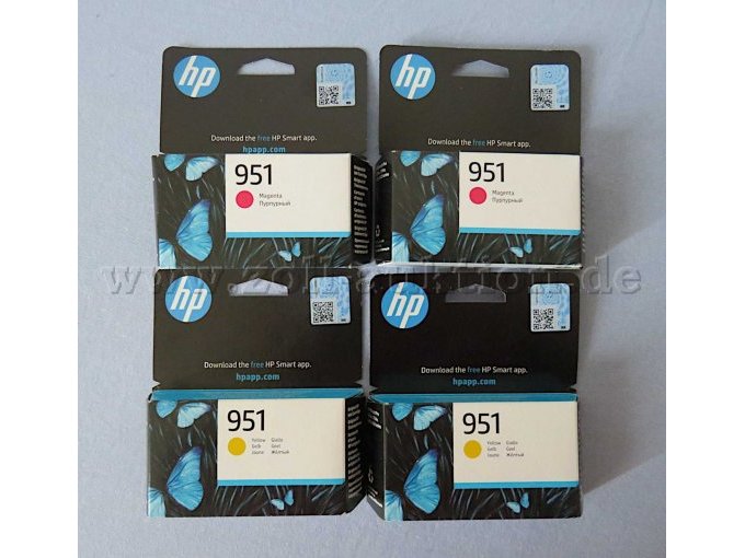 4 x HP 951 Vorderseite