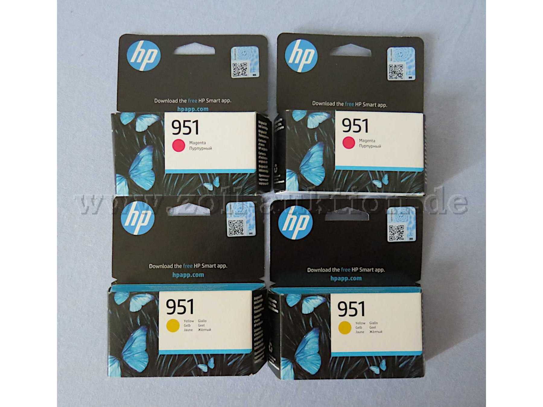 4 x HP 951 Vorderseite