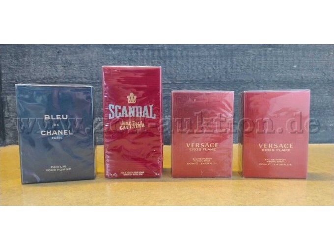 Männerparfüme, 2x Versace, Chanel, Jean Paul Gaultier Männerparfüme, 2x Versace, Chanel, Jean Paul Gaultier