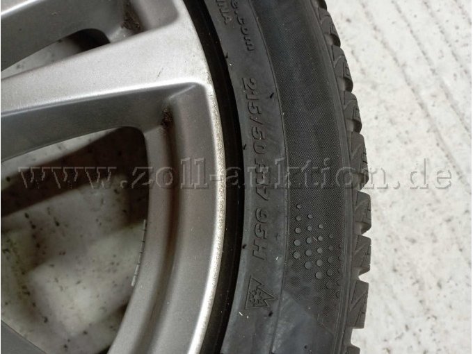 Reifengröße 215/50 R17 95H, FelgeLK 0114,3, ET 47, Mittelloch 67,1 + Alpinen-Zeichen