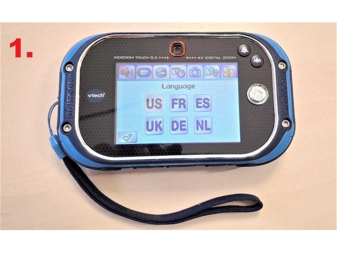 1. Vtech Kidizoom Touch 5.0, Rückseite und Funktionstest