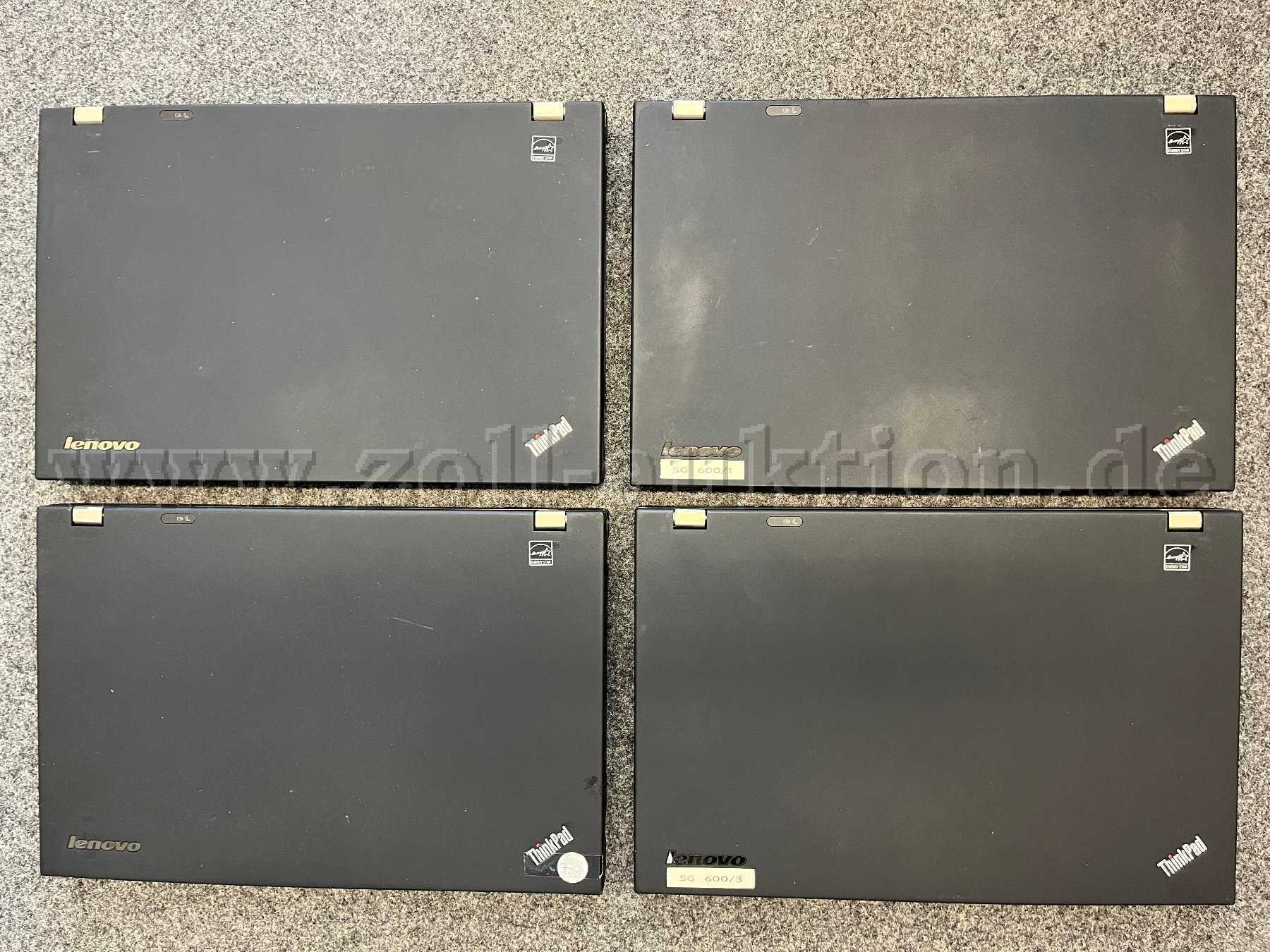 4 Stück T530 aufgeklappt