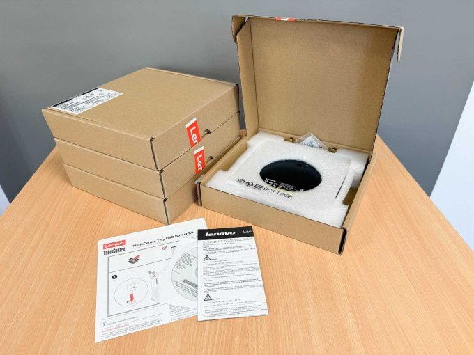 4x Lenovo Tiny IV DVD Burner Kit – Laufwerk – DVD-Write eingepackt mit Anleitung