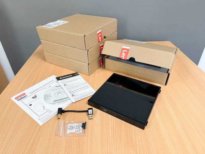 4x Lenovo Tiny IV DVD Burner Kit – Laufwerk – DVD-Write mit Kabeln, Schrauben und Anleitung