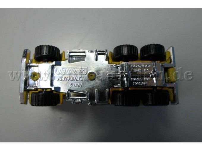 Matchbox 1981 Lkw Kipper Ansicht von unten