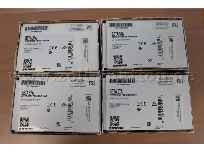 4 Mikrofone Beta 57A von Shure – foto 2 – kavel bij Zoll-Auktion, Aachen