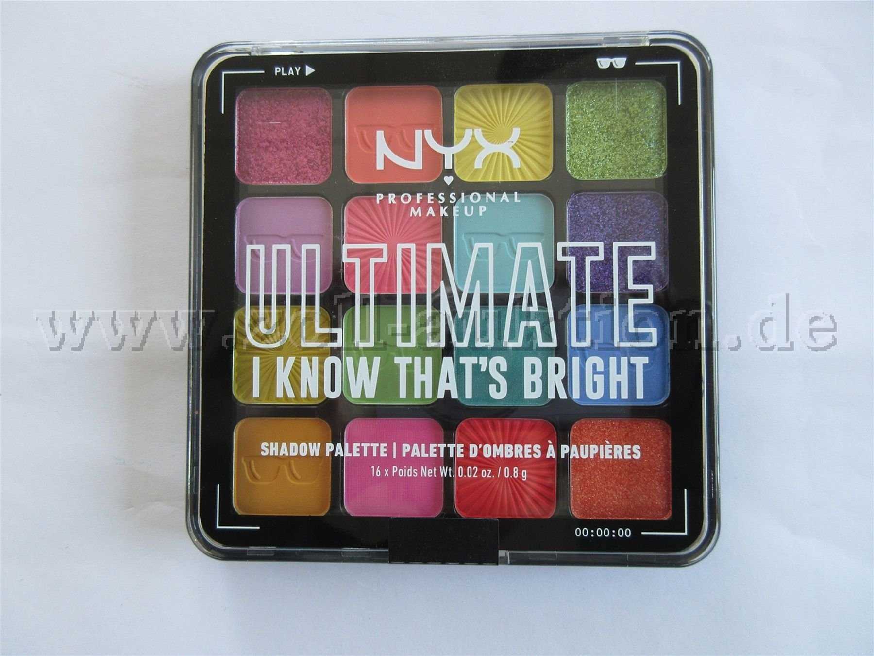 Nyx Lidschatten Palette