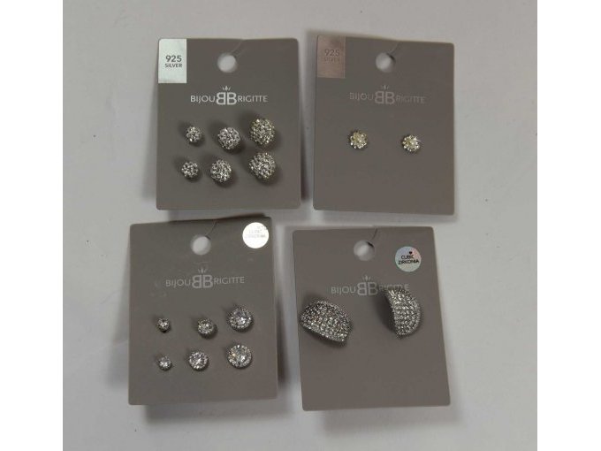 Set van 4 oorknopjes “Bijou Brigitte” & 10 ringen van 925 zilver – foto 2 – kavel bij Zoll-Auktion, Hamburg