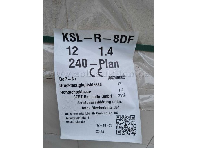 KSL-R-8DF Etikett