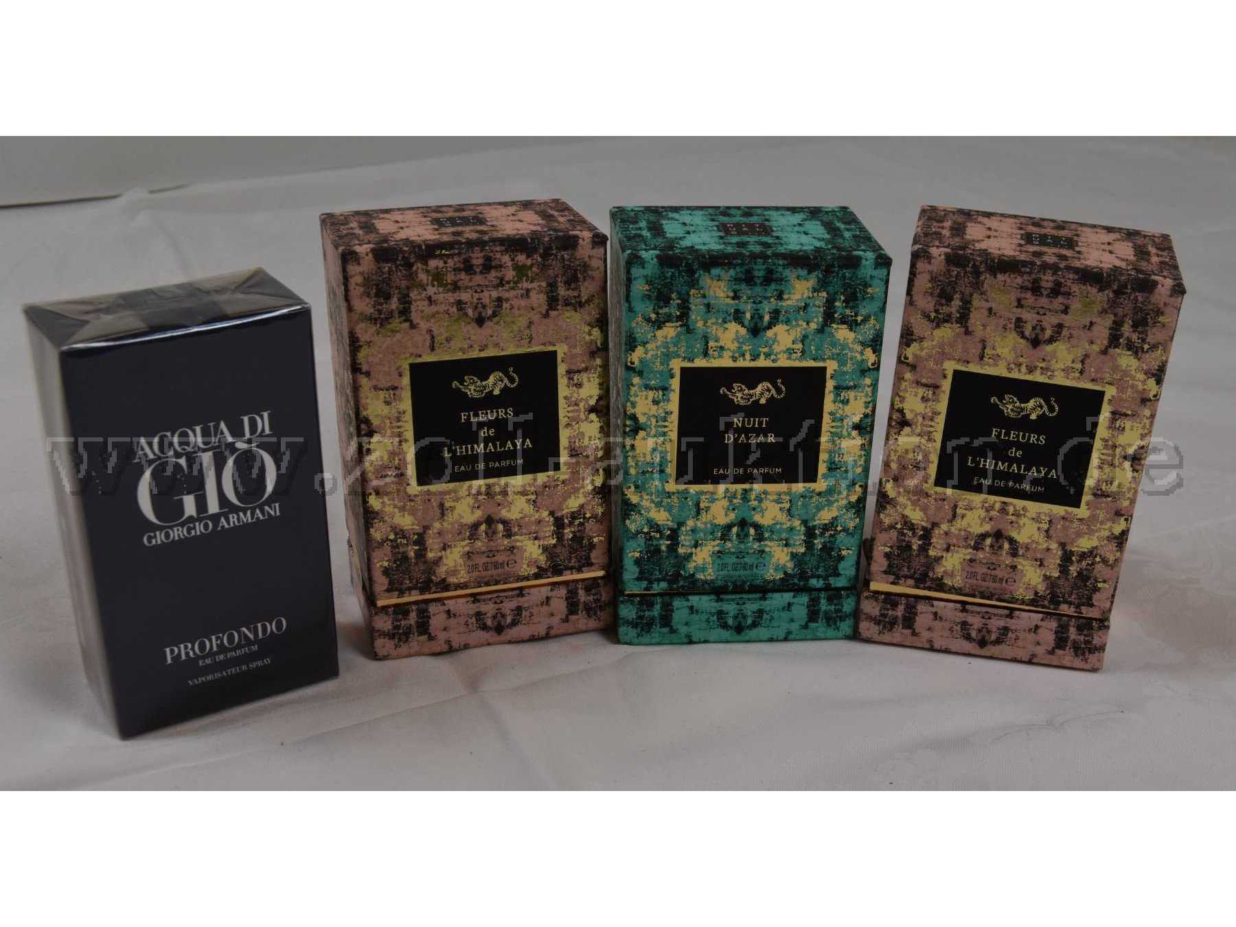 4 Parfum der Marken „Ritual“ und „Giorgio Armani“