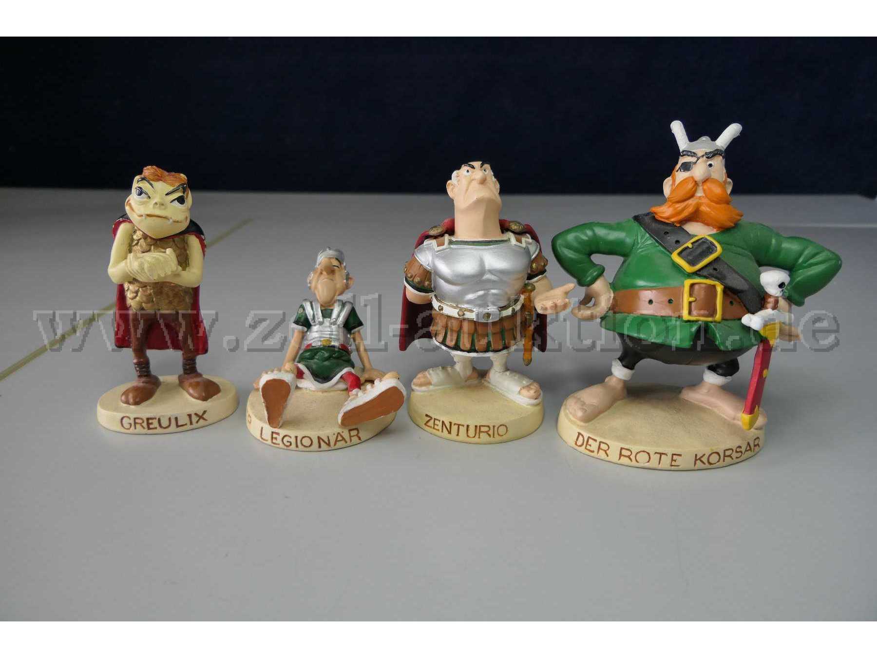 Plastoy Sammelfiguren "Asterix und seine Welt" Gesamtansicht von vorne